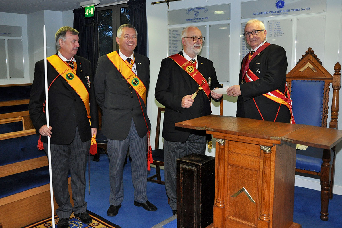 The Provincial Grand Senatus of Surrey Preparation Ceremony