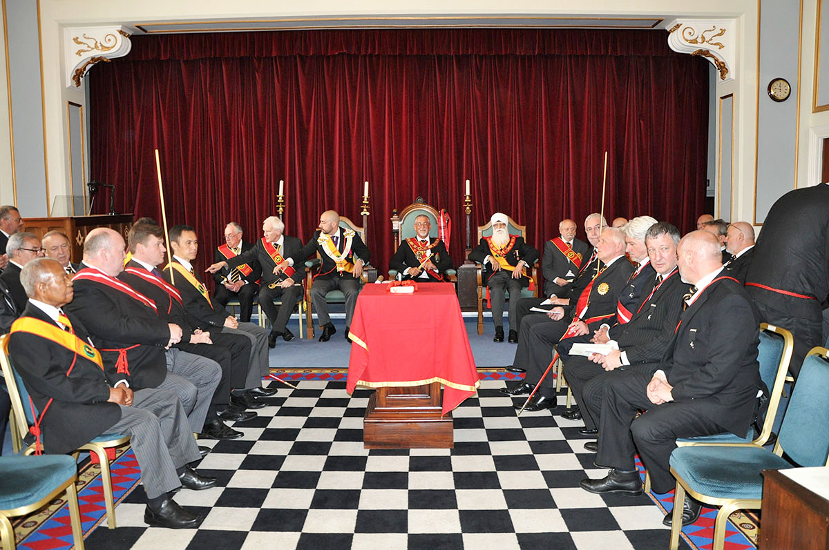 An amazing Scarlet Cord day at Mark Masons’ Hall